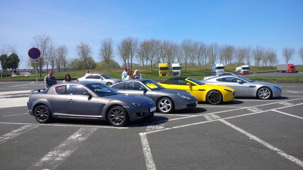 Helluvit sports car club members half-way through France.